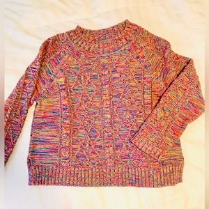 Women’s L 100% Cotton Mock neck GAP Sweater Like New